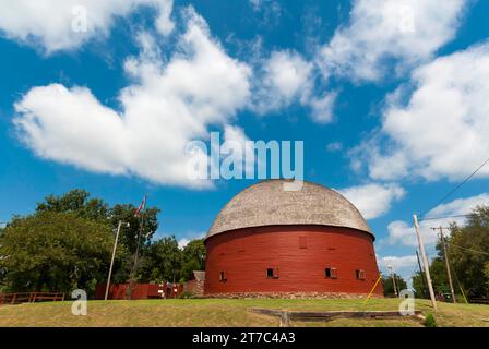 Grange ronde, grange ronde, grange, ferme, cour de ferme, histoire, historique, agriculture, agro-industrie, route 66 Banque D'Images