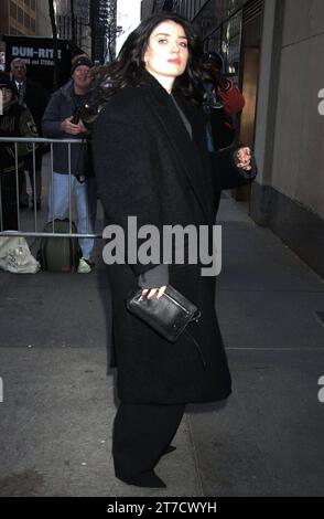 NEW YORK, NY- novembre 14 : Eve Hewson vue au Today Show de NBC le 14 novembre 2023 à New York. Copyright : xRWx crédit : Imago/Alamy Live News Banque D'Images