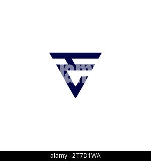 Triangle du logo TC. Icône de la lettre TC Illustration de Vecteur