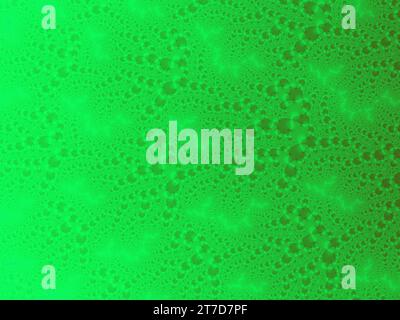 Verre vert goutte de pluie Fractal Banque D'Images