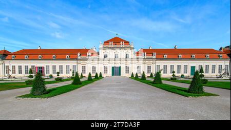 Abaisser le Palais du Belvédère à Vienne, Autriche Banque D'Images