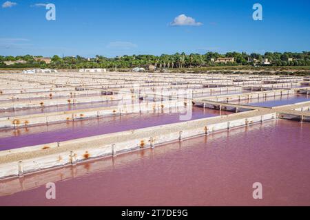 Majorque, Espagne - nov 1 2023 : récolte naturelle du sel aux Salines des Trenc Banque D'Images