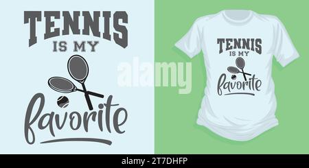 t-shirt de tennis vintage avec des graphiques vectoriels Illustration de Vecteur