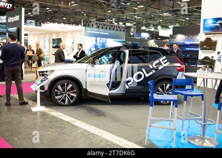 Paris, France. 14 novembre 2023. Milipol Paris 2023, le 23e événement mondial pour la sûreté de l'État et la sécurité intérieure, à Villepinte, Paris, France, le 14 novembre 2023. Photo Pierrick Villette/ABACAPRESS.COM crédit : Abaca Press/Alamy Live News Banque D'Images