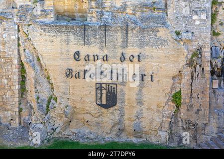 Saint-Marin - 16 juin 2019: Site historique Cava dei Balestrieri en République de Saint-Marin. Banque D'Images