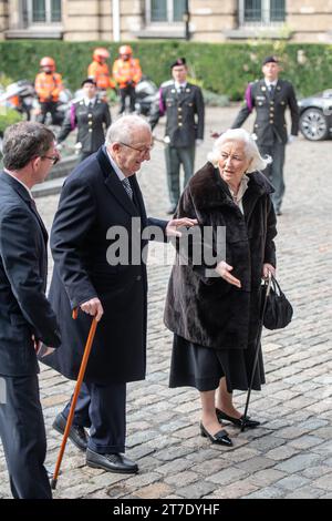 Bruxelles, Belgique. 15 novembre 2023. Le roi Albert II de Belgique et la reine Paola de Belgique arrivent à la célébration de la fête du roi, au Parlement fédéral à Bruxelles, le mercredi 15 novembre 2023. BELGA PHOTO JONAS ROOSENS crédit : Belga News Agency/Alamy Live News Banque D'Images