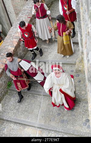 Don du Saint Thorn. Montone. Ombrie. Italie Banque D'Images