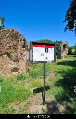 Zone archéologique. Otricoli. Ombrie. Italie Banque D'Images