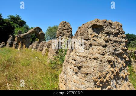 Zone archéologique. Otricoli. Ombrie. Italie Banque D'Images