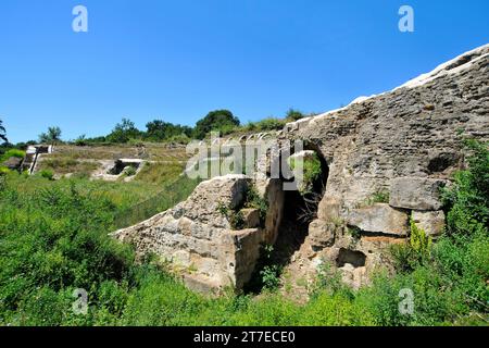 Zone archéologique. Otricoli. Ombrie. Italie Banque D'Images