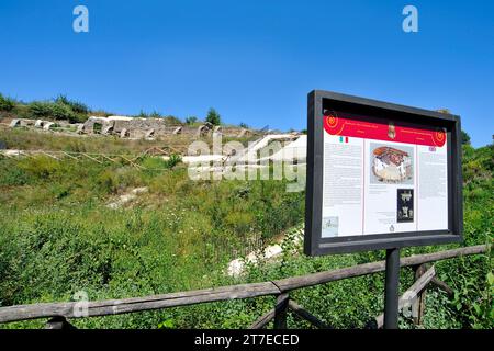 Zone archéologique. Otricoli. Ombrie. Italie Banque D'Images
