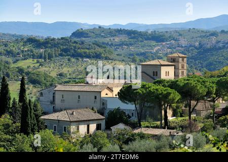 Abbaye de Farfa. FARA à Sabina. Lazio. Italie Banque D'Images