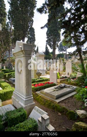 Cimetière non catholique. Rome. Lazio. Italie Banque D'Images