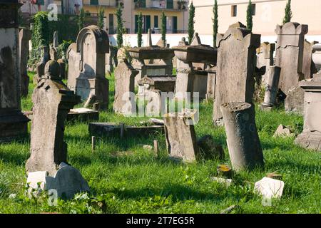 Cimetière monumental juif. Florence. Toscane. Italie Banque D'Images