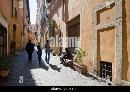 Ancien ghetto juif. Via Della Reginella. Rome. Lazio. Italie Banque D'Images