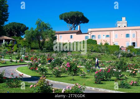 Roseraie municipale. Rome. Lazio. Italie Banque D'Images