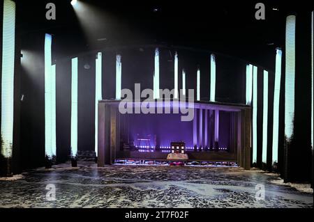 Polka Theatre, Londres, Royaume-Uni. 14 novembre 2023. La Reine des neiges pour toute la famille, recommandée pour les 6 à 12 ans, du 11 novembre au 21 janvier au Polka Theatre, Wimbledon, Londres, Royaume-Uni. Crédit : Voir Li/Picture Capital/Alamy Live News Banque D'Images