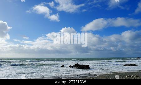 La plage de Dollar Cove, Gunwalloe, Cornwall, Royaume-Uni - John Gollop Banque D'Images