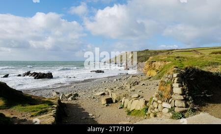 La plage de Dollar Cove, Gunwalloe, Cornwall, Royaume-Uni - John Gollop Banque D'Images