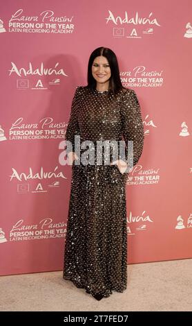 Séville, Espagne. 15 novembre 2023. Laura Pausini Latin Recording Academy personnalité de l'année, Séville, Espagne crédit : CORDON PRESS/Alamy Live News Banque D'Images