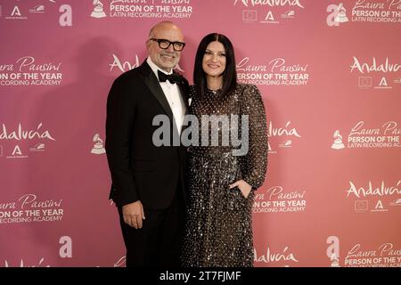 Laura Pausini Latin Recording Academy personnalité de l'année, Séville, Espagne cordon Press Banque D'Images