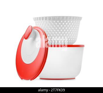 Nikolaev, Ukraine, 30 juillet 2023. Séchoir à carrousel pour les légumes verts, les baies d'une marque mondiale Tupperware en plastique écologique. Récipient Banque D'Images