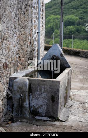 'pilon' ou fontaine à Montemayor del rio, village de Salamanque, Espagne Banque D'Images