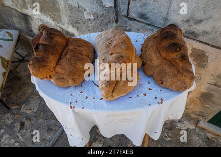 Pane di Matera : pain de blé dur de style Matera Banque D'Images
