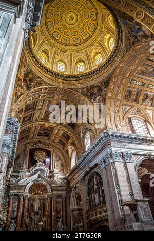 Chiesa del Gesù Nuovo, Trinità Maggiore, Naples, Italie Banque D'Images