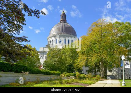 Chapelle du campus de l'Académie navale des États-Unis à Annapolis MD Banque D'Images