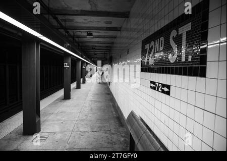 Station de métro 72nd Street à New York Banque D'Images