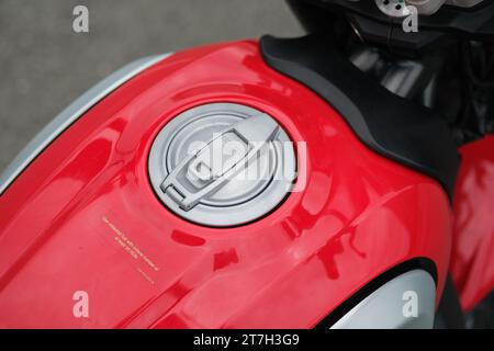 HCMC, VN - Ducati Scrambler pour usage éditorial Banque D'Images