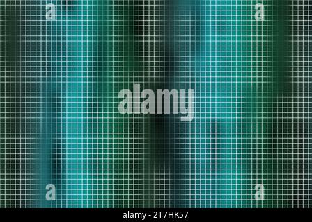 fond de grille vert abstrait Banque D'Images