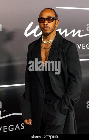 Las Vegas, États-Unis. 15 novembre 2023. Lewis Hamilton de Mercedes assiste à la Formula 1 Heineken Silver Las Vegas Grand Prix Welcome Party à encore at Wynn à Las Vegas, Nevada, le 15 novembre 2023. (Photo de Travis ball/Sipa USA) crédit : SIPA USA/Alamy Live News Banque D'Images