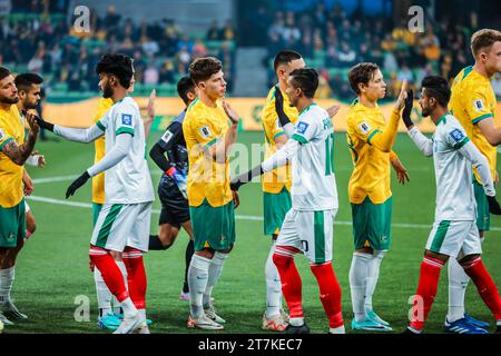 Melbourne, Victoria, Australie. 16 novembre 2023. MELBOURNE, AUSTRALIE - 16 NOVEMBRE : ambiance lors du match de qualification pour la coupe du monde de la FIFA 2026 entre Australia Socceroos et Bangladesh au AAMI Park le 16 novembre 2023 à Melbourne, Australie (crédit image : © Chris Putnam/ZUMA Press Wire) À USAGE ÉDITORIAL UNIQUEMENT ! Non destiné à UN USAGE commercial ! Banque D'Images