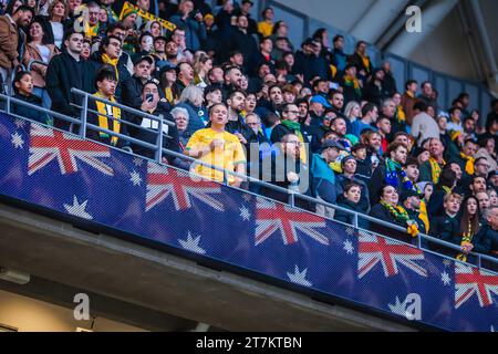 Melbourne, Victoria, Australie. 16 novembre 2023. MELBOURNE, AUSTRALIE - 16 NOVEMBRE : ambiance lors du match de qualification pour la coupe du monde de la FIFA 2026 entre Australia Socceroos et Bangladesh au AAMI Park le 16 novembre 2023 à Melbourne, Australie (crédit image : © Chris Putnam/ZUMA Press Wire) À USAGE ÉDITORIAL UNIQUEMENT ! Non destiné à UN USAGE commercial ! Banque D'Images