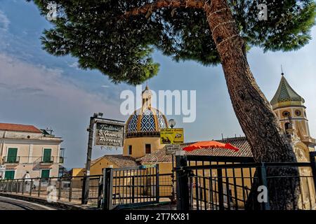 Église Saint Januarius, Praiano Banque D'Images