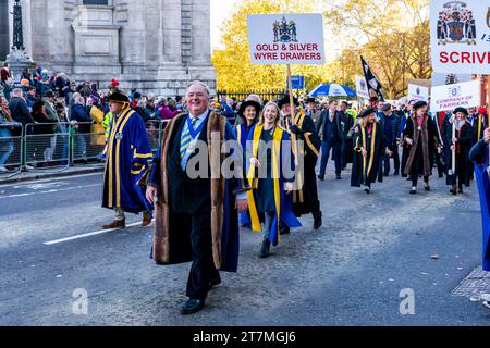 Les Senior Livery Companies participent au Lord Mayor's Show, Londres, Royaume-Uni Banque D'Images