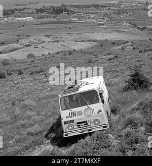 Volvo 3314 (valpen) en service de l'ONU dans le nord de chypre Montain 1964. Photo : Bo Arrhed Banque D'Images