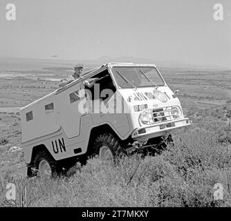 Volvo 3314 (valpen) en service de l'ONU dans le nord de chypre Montain 1964. Photo : Bo Arrhed Banque D'Images