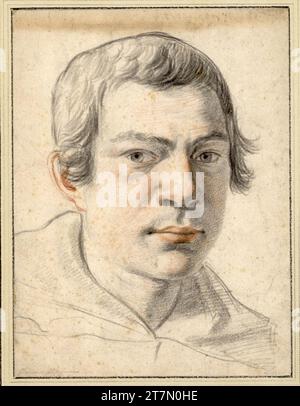 Domenico Cresti gen. Passignano Portrait d'un jeune homme à droite. Craie ; rougeâtre Banque D'Images
