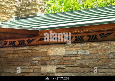 Kentuck Knob, architecture de style Usonien conçue par Frank Lloyd Wright, Farmington, PA, USA Banque D'Images