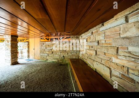 Kentuck Knob, architecture de style Usonien conçue par Frank Lloyd Wright, Farmington, PA, USA Banque D'Images