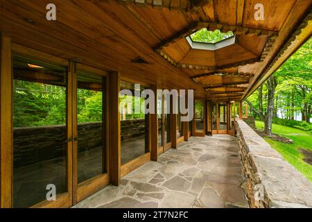 Kentuck Knob, architecture de style Usonien conçue par Frank Lloyd Wright, Farmington, PA, USA Banque D'Images