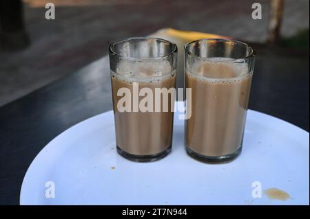 Deux tasses de chai Banque D'Images