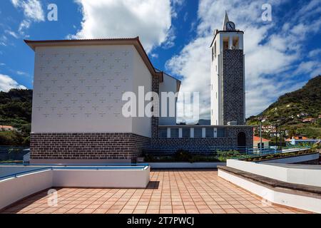 Église Igreja de Nossa Senhora de Guadalupe, Porto da Cruz, Madère, Portugal Banque D'Images