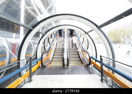 Le centre Pompidou à Paris, France. Banque D'Images