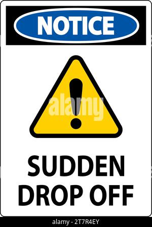 Signe d'avis dépôt soudain Illustration de Vecteur