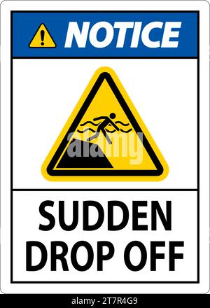 Signe d'avis dépôt soudain Illustration de Vecteur