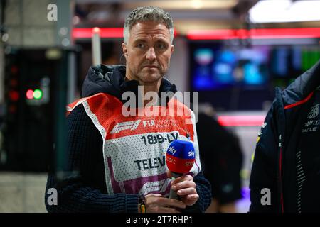 SCHUMACHER Ralf (ger), ancien pilote de F1, portrait lors du Grand Prix de Formule 1 Heineken Silver de Las Vegas 2023, 21e manche du Championnat du monde de Formule 1 2023 du 17 au 19 novembre 2023 sur le Las Vegas Strip circuit, à Las Vegas, USA Banque D'Images